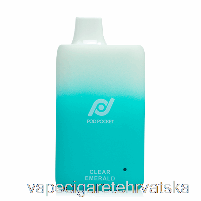 Vape Hrvatska Pod Pocket 7500 Disposable Clear Emerald